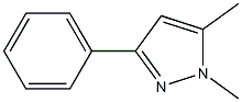 1,5-Dimethyl-3-phenyl-1H-pyrazole 结构式