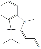 (3-Isopropyl-1,3-dimethylindolin-2-ylidene)acetaldehyde 结构式