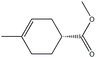 (4R)-1-Methyl-1-cyclohexene-4-carboxylic acid methyl ester 结构式