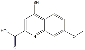 4-Mercapto-7-methoxyquinoline-2-carboxylic acid 结构式