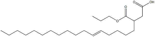 3-(5-Heptadecenyl)succinic acid 1-hydrogen 4-propyl ester 结构式