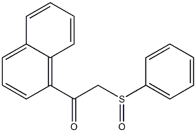 1-(Phenylsulfinylacetyl)naphthalene 结构式