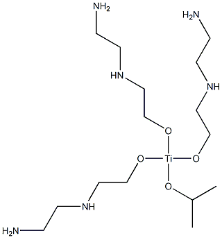 Isopropoxytris[2-(2-aminoethyl)aminoethoxy] titanium(IV) 结构式