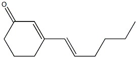 3-[(E)-1-Hexenyl]-2-cyclohexen-1-one 结构式