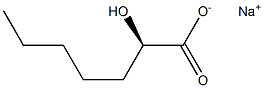 [R,(+)]-2-Hydroxyheptanoic acid sodium salt 结构式