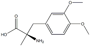 (R)-2-Amino-3-(3,4-dimethoxyphenyl)-2-methylpropionic acid 结构式