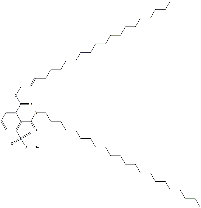 3-(Sodiosulfo)phthalic acid di(2-docosenyl) ester 结构式