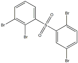 2,3-Dibromophenyl 2,5-dibromophenyl sulfone 结构式