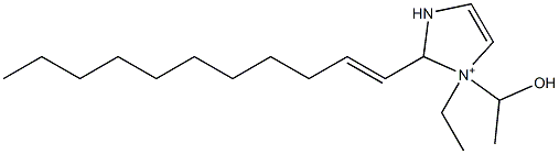 1-Ethyl-1-(1-hydroxyethyl)-2-(1-undecenyl)-4-imidazoline-1-ium 结构式