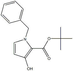 1-Benzyl-3-hydroxy-1H-pyrrole-2-carboxylic acid tert-butyl ester 结构式