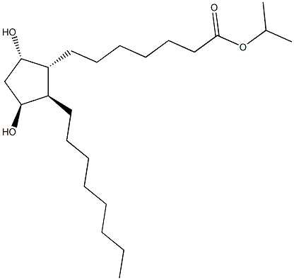 (9S,11S)-9,11-Dihydroxyprostan-1-oic acid isopropyl ester 结构式