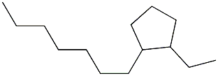 1-Ethyl-2-heptylcyclopentane 结构式