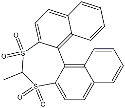 [4-Methyldinaphtho[2,1-d:1',2'-f][1,3]dithiepin]3,3,5,5-tetraoxide 结构式