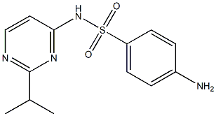 4-Amino-N-(2-isopropyl-4-pyrimidinyl)benzenesulfonamide 结构式