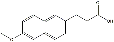 3-(6-Methoxy-2-naphtyl)propionic acid 结构式