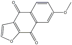7-Methoxynaphtho[2,3-b]furan-4,9-dione 结构式