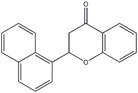 2-(1-Naphtyl)chroman-4-one 结构式