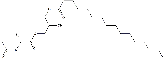 1-[(N-Acetyl-D-alanyl)oxy]-2,3-propanediol 3-hexadecanoate 结构式