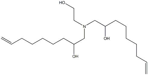 1,1'-[(2-Hydroxyethyl)imino]bis(8-nonen-2-ol) 结构式