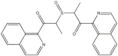 Methyl(2-oxo-2-(isoquinolin-1-yl)ethyl) sulfoxide 结构式