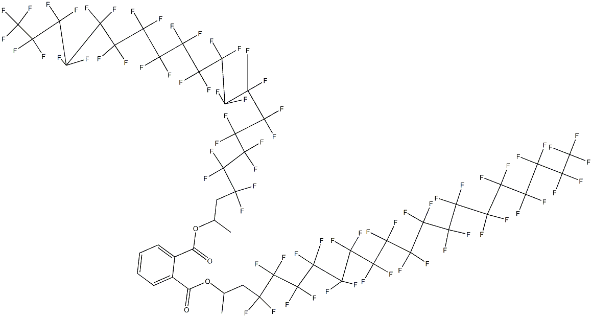 Phthalic acid di[2-(heptatriacontafluorooctadecyl)-1-methylethyl] ester 结构式