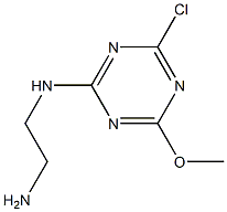 N-(4-Chloro-6-methoxy-1,3,5-triazin-2-yl)ethane-1,2-diamine 结构式