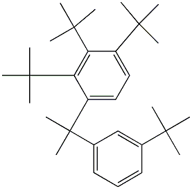 2-(2,3,4-Tri-tert-butylphenyl)-2-(3-tert-butylphenyl)propane 结构式