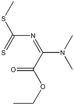 N-[Ethoxycarbonyl(dimethylamino)methylene]dithiocarbamic acid methyl ester 结构式