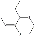 2-Ethylidene-3-ethyl-1,4-dithiane 结构式