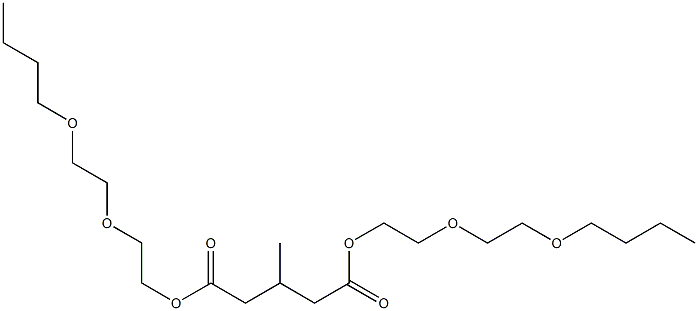 3-Methylglutaric acid bis[2-(2-butoxyethoxy)ethyl] ester 结构式