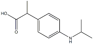 2-[4-(Isopropylamino)phenyl]propionic acid 结构式