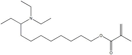 Methacrylic acid 9-(diethylamino)undecyl ester 结构式