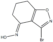 3-Bromo-4,5,6,7-tetrahydro-1,2-benzisoxazol-4-one oxime 结构式