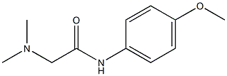 2-Dimethylamino-N-(p-methoxyphenyl)acetamide 结构式