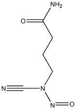 4-(N-Cyano-N-nitrosoamino)butyramide 结构式