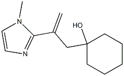 2-[1-(1-Hydroxycyclohexyl)-2-propen-2-yl]-1-methyl-1H-imidazole 结构式