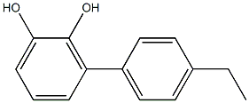 3-(4-Ethylphenyl)-1,2-benzenediol 结构式