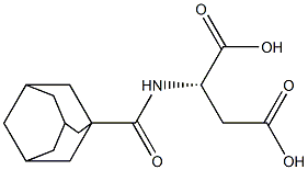 N-(1-Adamantylcarbonyl)-L-aspartic acid 结构式