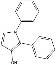 1,2-Diphenyl-3-hydroxy-1H-pyrrole 结构式