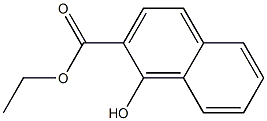 1-Hydroxy-2-naphthalenecarboxylic acid ethyl ester 结构式