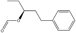 [S,(-)]-1-Phenyl-3-pentanol formate 结构式