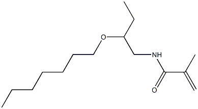 N-(2-Heptyloxybutyl)methacrylamide 结构式