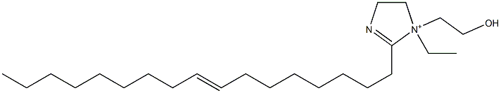 1-Ethyl-2-(8-heptadecenyl)-1-(2-hydroxyethyl)-2-imidazoline-1-ium 结构式