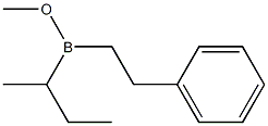 (2-Phenylethyl)sec-butyl(methoxy)borane 结构式