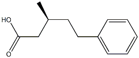 (S)-3-Methyl-5-phenylpentanoic acid 结构式