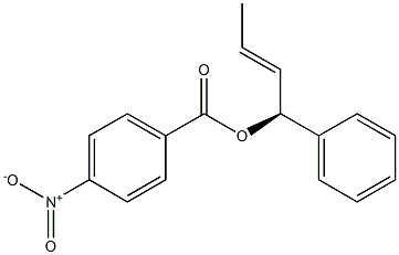 (+)-p-Nitrobenzoic acid (S,E)-1-phenyl-2-butenyl ester 结构式