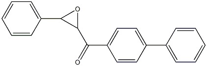 2-(4-Biphenylylcarbonyl)-3-phenyloxirane 结构式