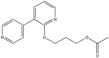 Acetic acid 3-[(3,4'-bipyridin-6-yl)oxy]propyl ester 结构式