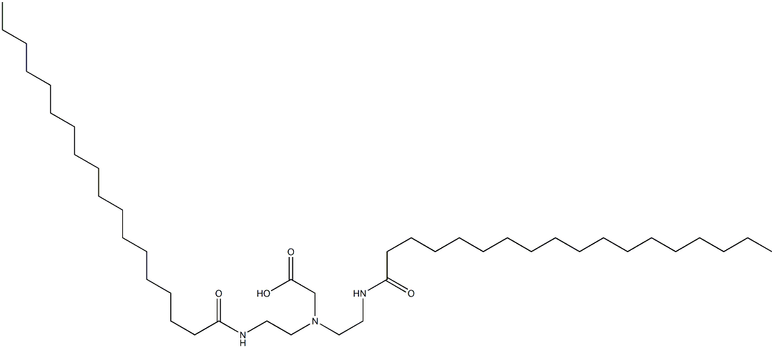 N,N-Bis[2-[(1-oxooctadecyl)amino]ethyl]glycine 结构式