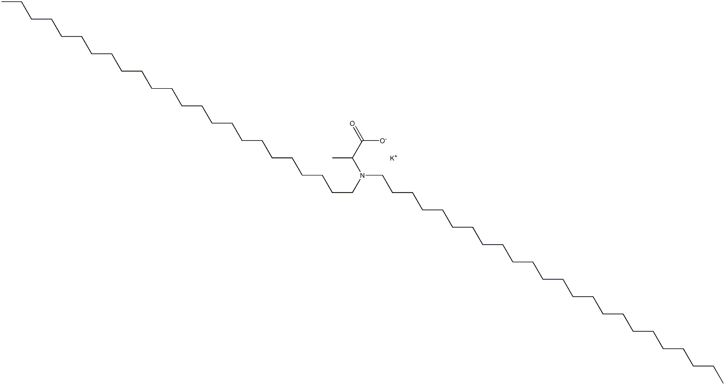2-(Ditetracosylamino)propanoic acid potassium salt 结构式
